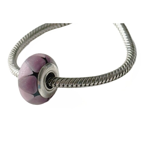 Pandora Captivating Purple Murano Glass Authentic Bead Charm - Picture 2 of 4